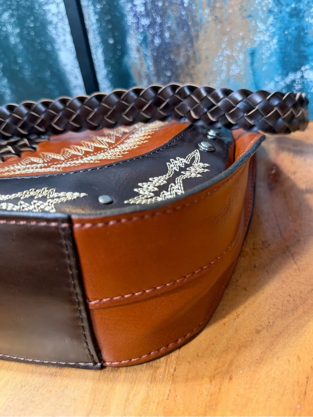 Patricia Nash Western 2010s Montana Camille Leather Hobo Crossbody